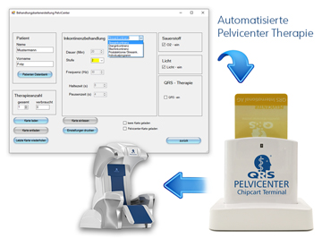 QRS 1010 Pelvicenter - Software für die Chipkartenprogrammierung